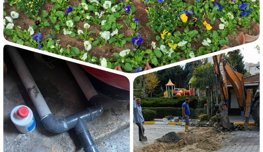 SİTE İÇİ YENİLEME - BAKIM - ONARIM (BİTKİ DİKİMİ - İSKİ ARIZA GİDERİMLERİ VE HAVUZ MAKİNA DAİRELER) HK.